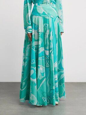 Pucci Cotton Orchidee Maxi Skirt